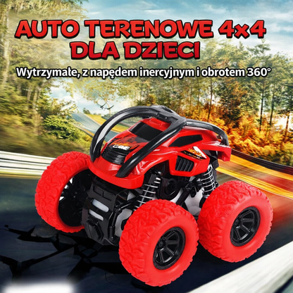 Auto terenowe 4x4 dla dzieci – wytrzymałe, z napędem inercyjnym i obrotem 360° 🚗🔥